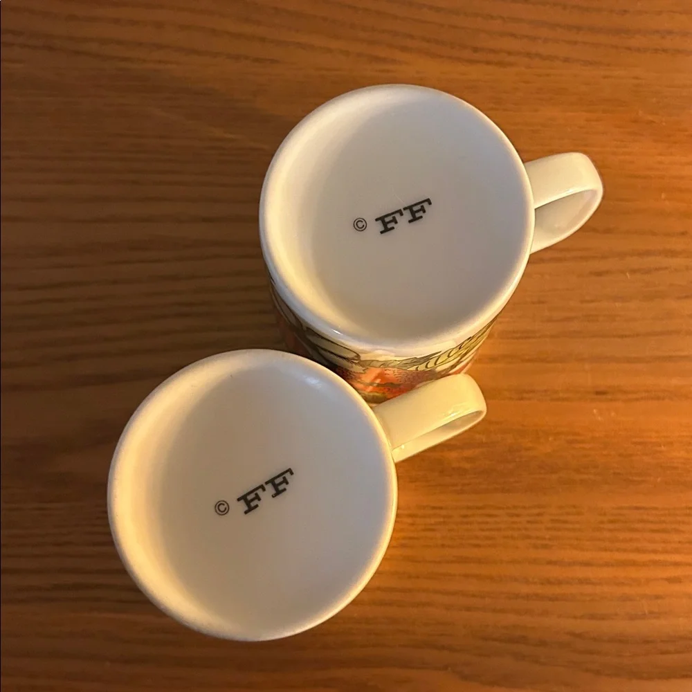 Fitz and Floyd Strawberry Mugs , Japan